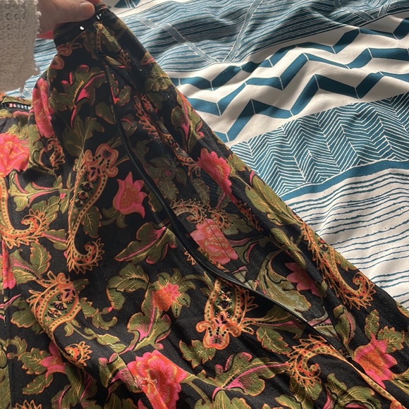 Spell and the gypsy etienne maxi slip slit strappy dress fit and flare floral - Picture 16 of 17